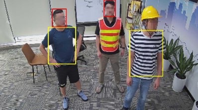 【安全帽_反光衣检测算法】- 检测监控场景下人员是否佩戴安全帽，是否穿戴反光衣。 -【英特灵达信息技术（深圳）有限公司】