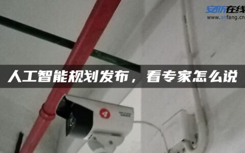 人工智能规划发布，看专家怎么说