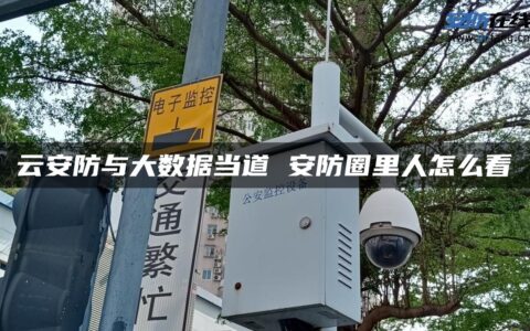 云安防与大数据当道 安防圈里人怎么看