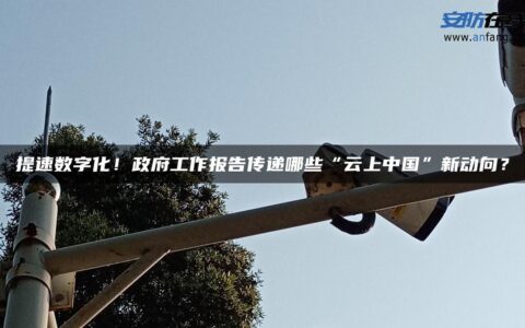 提速数字化！政府工作报告传递哪些“云上中国”新动向？