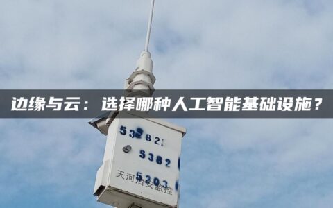 边缘与云：选择哪种人工智能基础设施？