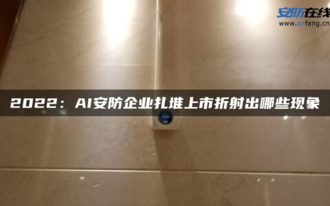 2022：AI安防企业扎堆上市折射出哪些现象