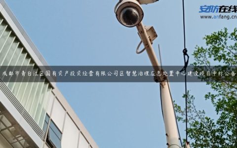 成都市青白江区国有资产投资经营有限公司区智慧治理应急处置中心建设项目中标公告