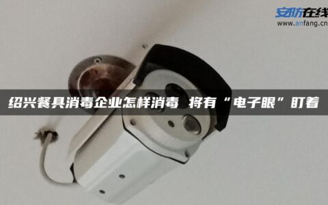 绍兴餐具消毒企业怎样消毒 将有“电子眼”盯着