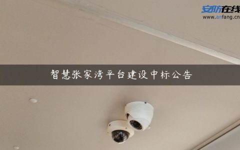 智慧张家湾平台建设中标公告