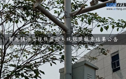 新龙镇治安视频监控系统租赁服务结果公告