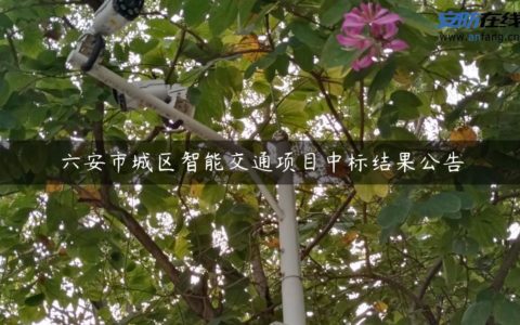 六安市城区智能交通项目中标结果公告