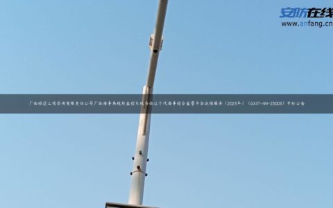 广西顺途工程咨询有限责任公司广西海事局视频监控系统与西江干线海事综合监管平台运维服务（2023年）（GXST-NN-23003）中标公告