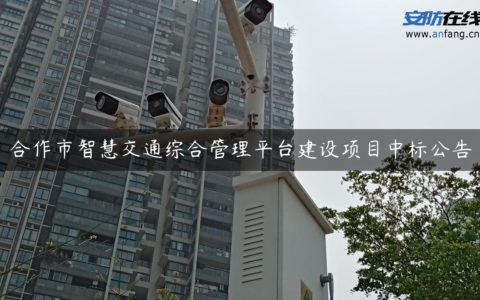 合作市智慧交通综合管理平台建设项目中标公告