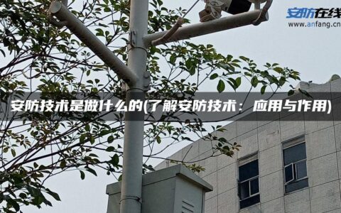 安防技术是做什么的(了解安防技术：应用与作用)