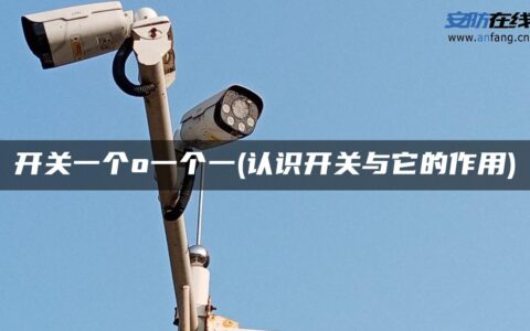 开关一个o一个一(认识开关与它的作用)