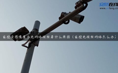监控没图像显示无网络视频是什么原因（监控无视频网络怎么办）