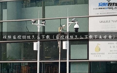 视频监控回放怎么下载（监控视频怎么下载下来观看）