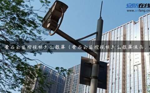 萤石云监控视频怎么截屏（萤石云监控视频怎么截屏保存）