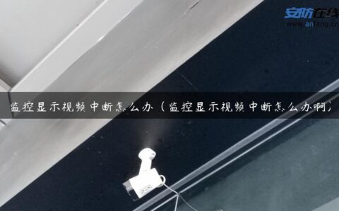 监控显示视频中断怎么办（监控显示视频中断怎么办啊）
