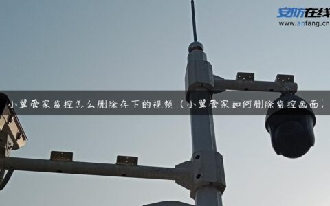 小翼管家监控怎么删除存下的视频（小翼管家如何删除监控画面）