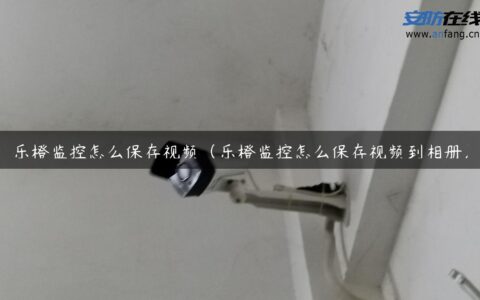 乐橙监控怎么保存视频（乐橙监控怎么保存视频到相册）