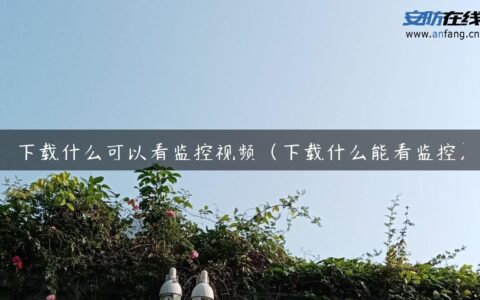 下载什么可以看监控视频（下载什么能看监控）