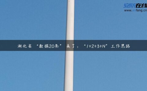 湖北省 “数据20条” 来了：“1+2+3+N”工作思路
