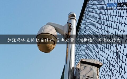 加强网络空间权益保护 妥善处置“AI换脸”等侵权行为