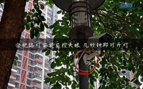 合肥路灯安装监控天眼 几秒钟即可开灯