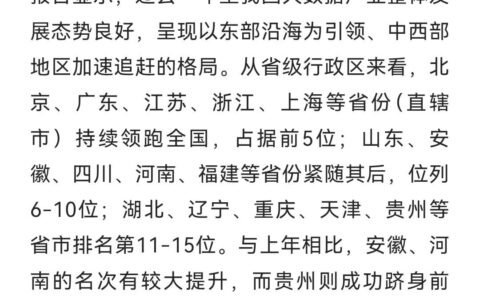 中国大数据产业发展指数（2023版）