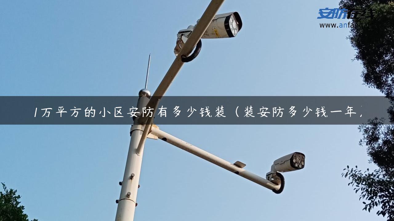 1万平方的小区安防有多少钱装（装安防多少钱一年）