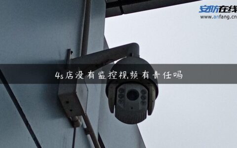 4s店没有监控视频有责任吗