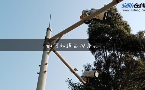 如何知道监控是nvr