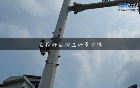监控杆监控立杆多少钱