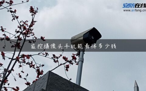 监控摄像头手机能看得多少钱