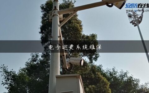 电子巡更系统维保