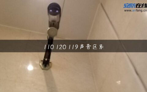110 120 119声音区别