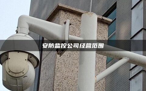 安防监控公司经营范围