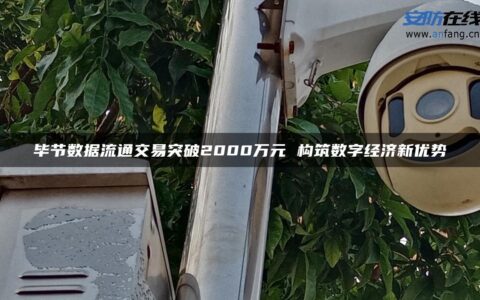 毕节数据流通交易突破2000万元 构筑数字经济新优势