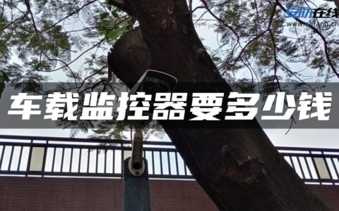 车载监控器要多少钱