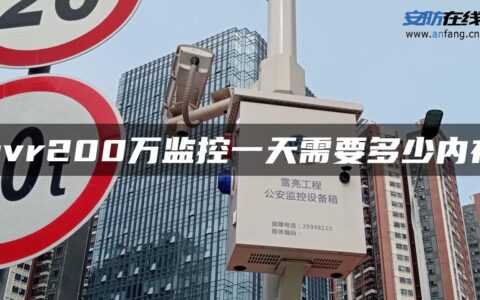 nvr200万监控一天需要多少内存