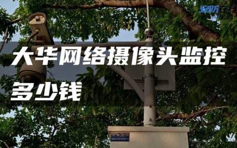 大华网络摄像头监控多少钱