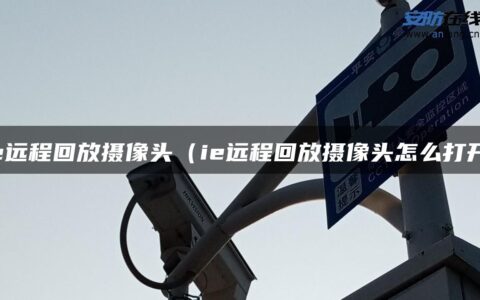ie远程回放摄像头（ie远程回放摄像头怎么打开）