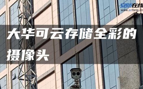 大华可云存储全彩的摄像头