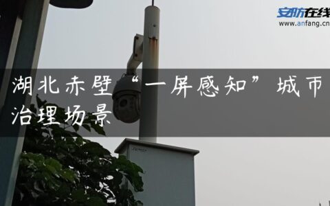 湖北赤壁“一屏感知”城市治理场景