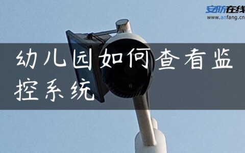 幼儿园如何查看监控系统