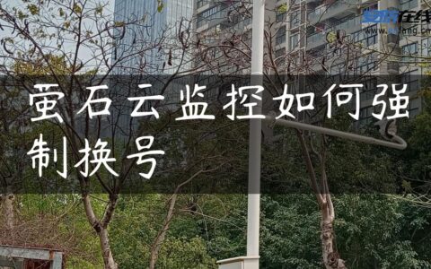 萤石云监控如何强制换号