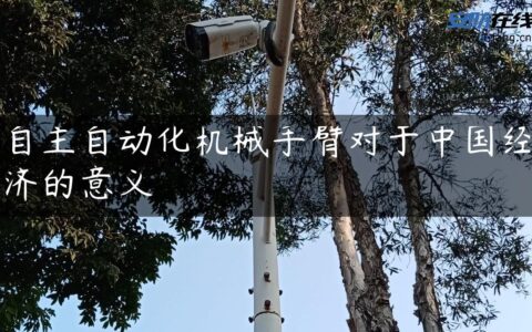 自主自动化机械手臂对于中国经济的意义