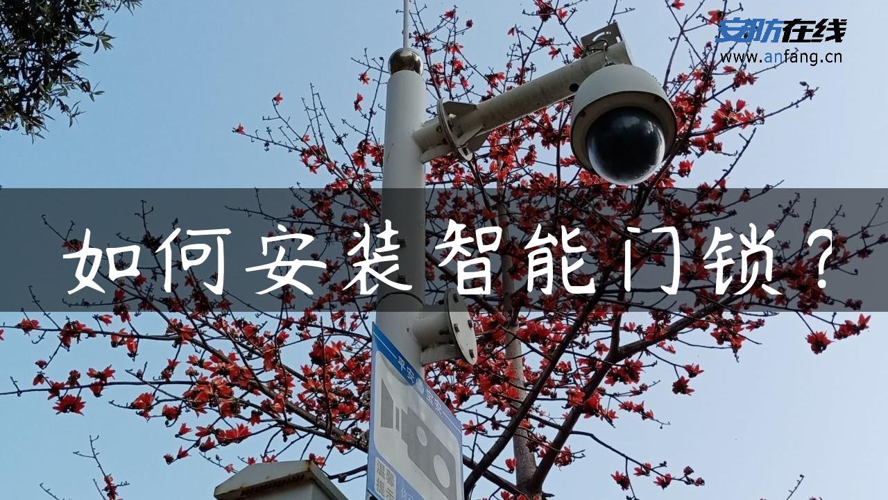 如何安装智能门锁示意图