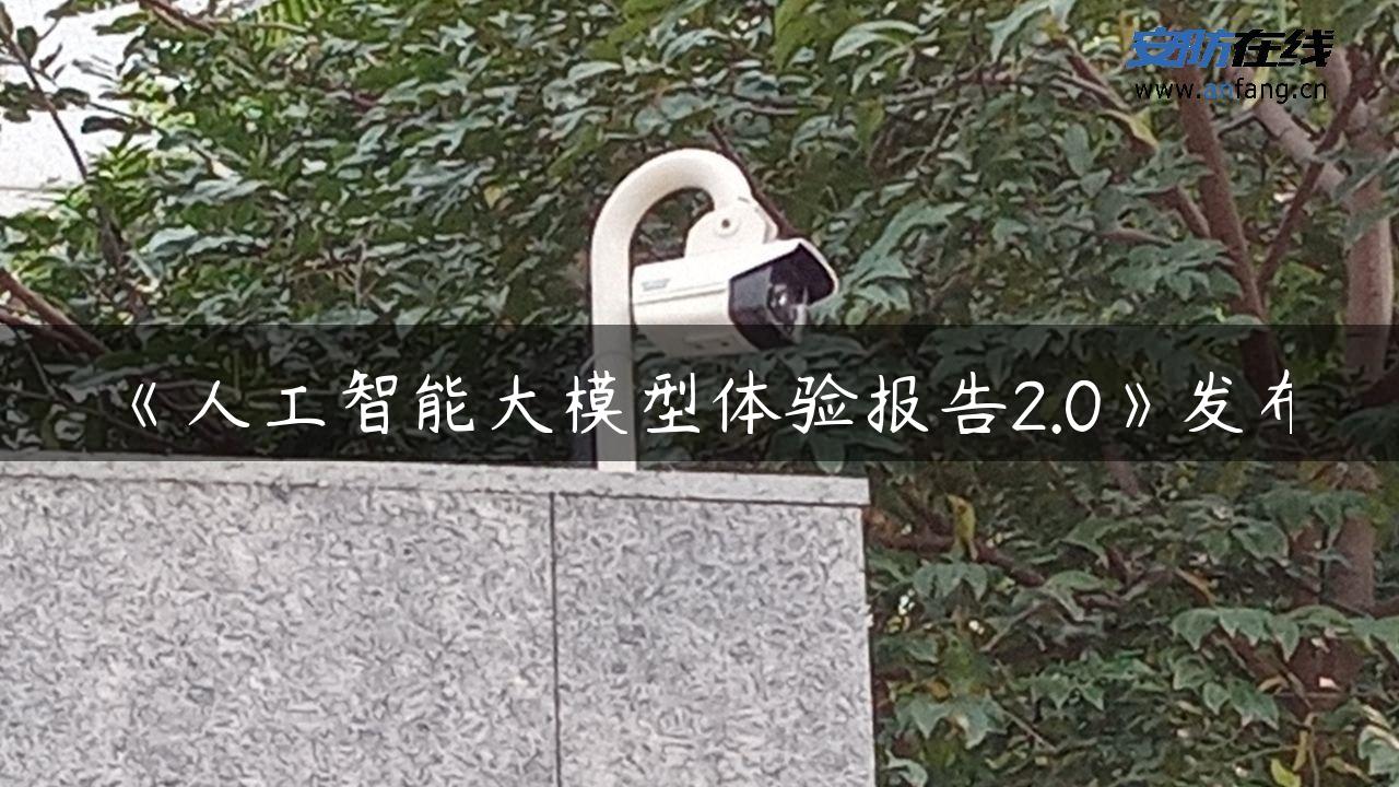 《人工智能大模型体验报告2.0》发布