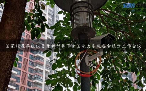 国家能源局组织召开新形势下全国电力系统安全稳定工作会议