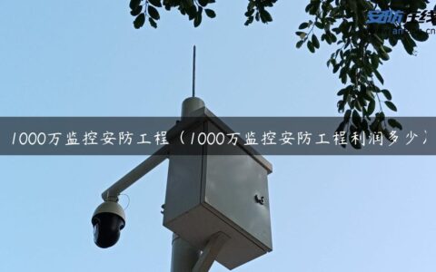 1000万监控安防工程（1000万监控安防工程利润多少）