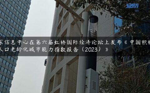 国家信息中心在第六届虹桥国际经济论坛上发布《中国积极应对人口老龄化城市能力指数报告（2023）》