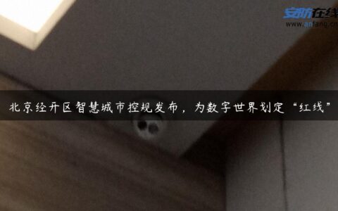 北京经开区智慧城市控规发布，为数字世界划定“红线”